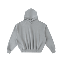 Fleece Enzyme Washed Hoodie ‘Sirus’ Light Grey