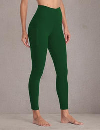 Women's High Waisted Leggings 7/8 Length Yoga Pants with Pockets