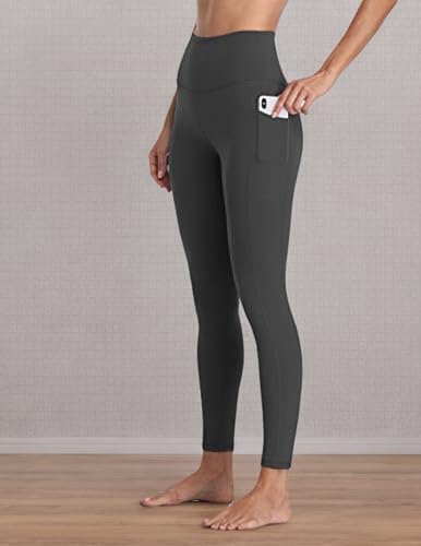 Women's High Waisted Leggings 7/8 Length Yoga Pants with Pockets