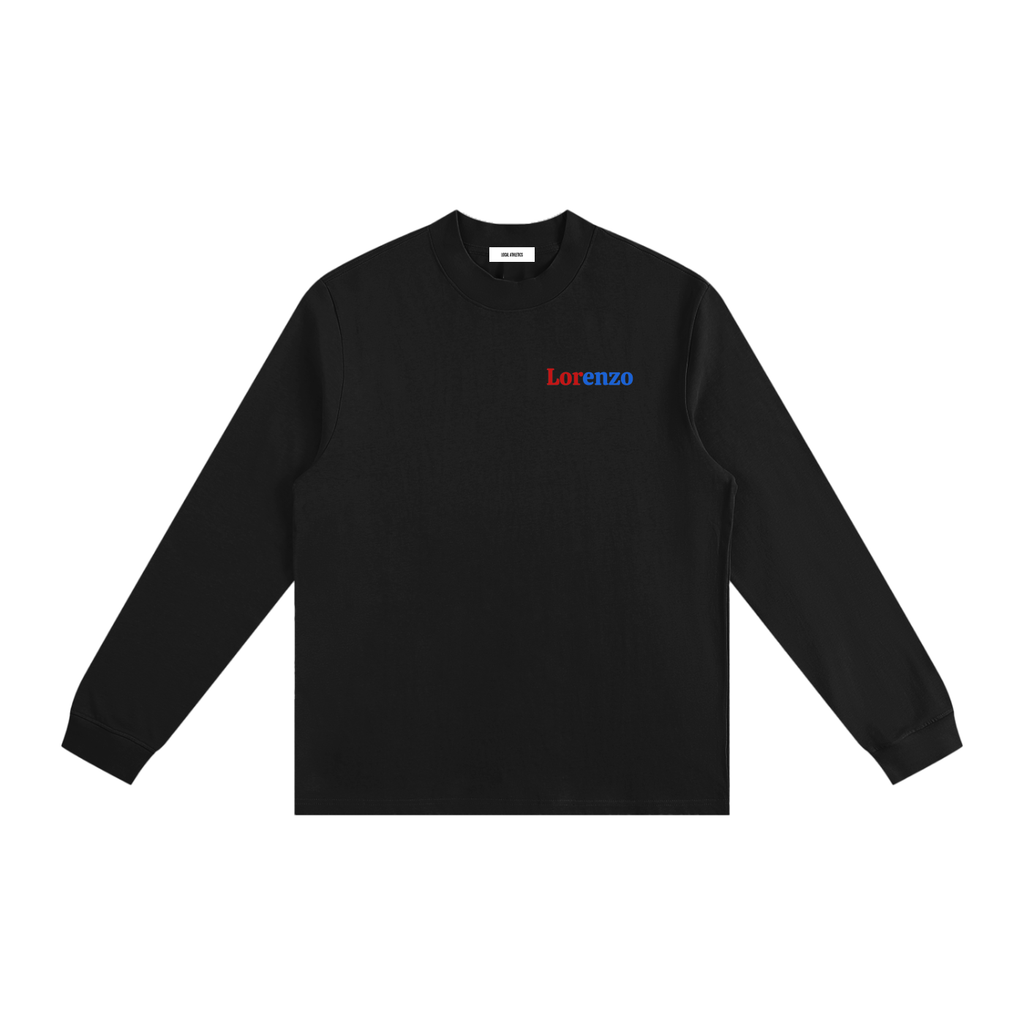LA logo back - Non-Shrink Mock Neck Sweatshirt