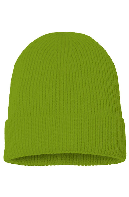 Sustainable Fine Rib Knit Beanie