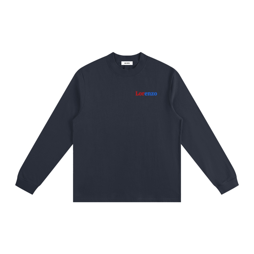 LA logo back - Non-Shrink Mock Neck Sweatshirt