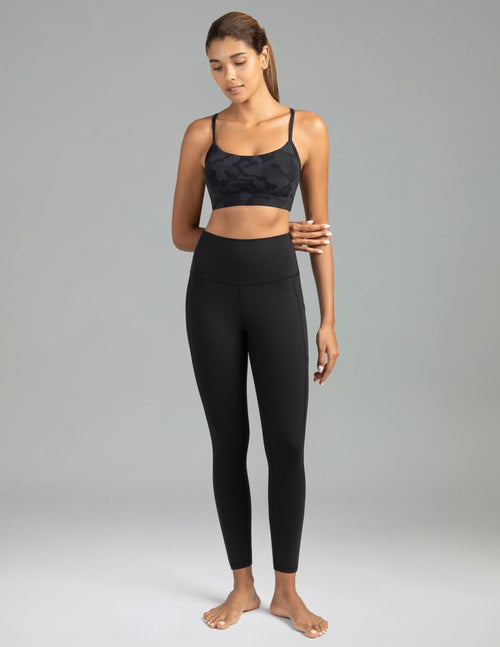 Women's High Waisted Leggings 7/8 Length Yoga Pants with Pockets