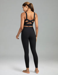 Women's High Waisted Leggings 7/8 Length Yoga Pants with Pockets