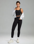 Women's High Waisted Leggings 7/8 Length Yoga Pants with Pockets