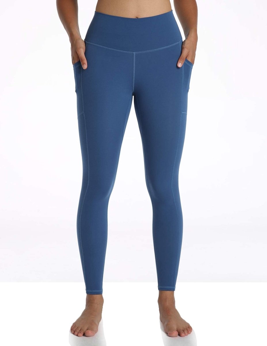 Women's High Waisted Leggings 7/8 Length Yoga Pants with Pockets