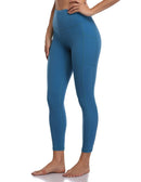 Women's High Waisted Leggings 7/8 Length Yoga Pants with Pockets