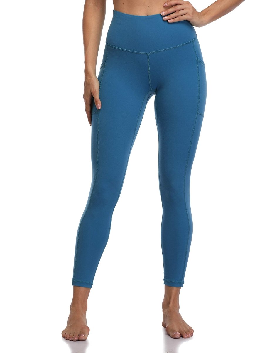 Women's High Waisted Leggings 7/8 Length Yoga Pants with Pockets