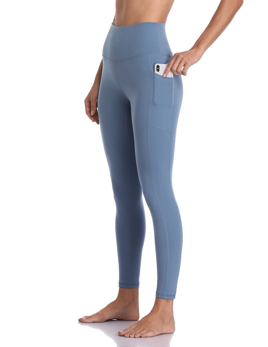 Women's High Waisted Leggings 7/8 Length Yoga Pants with Pockets