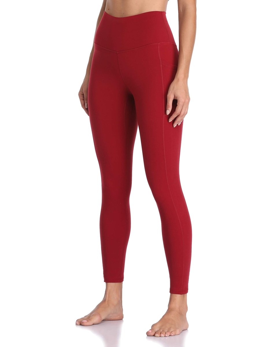 Women's High Waisted Leggings 7/8 Length Yoga Pants with Pockets
