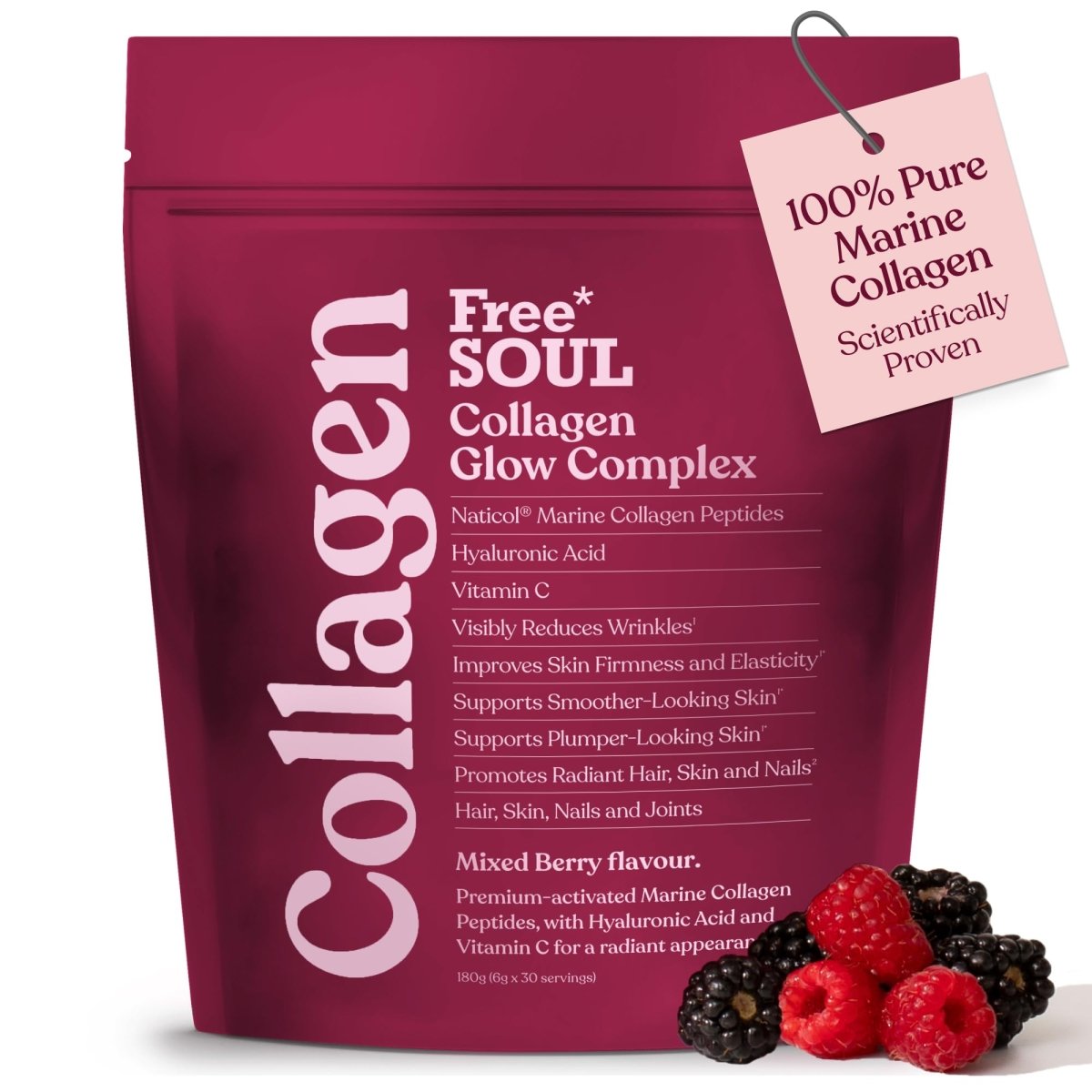 Marine Collagen Powder with Hyaluronic Acid & Vitamin C