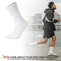 12 Pairs Mens Cotton Rich Sport Socks Work Socks Shoe Size 6-11 and Big Foot 12-14