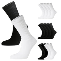 12 Pairs Mens Cotton Rich Sport Socks Work Socks Shoe Size 6-11 and Big Foot 12-14