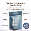 Creatine Monohydrate Powder | Unflavoured | 60 Servings