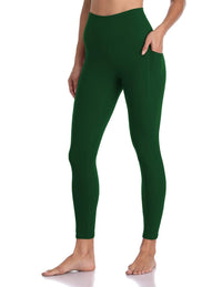 Women's High Waisted Leggings 7/8 Length Yoga Pants with Pockets
