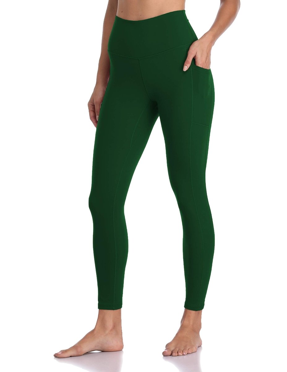 Women's High Waisted Leggings 7/8 Length Yoga Pants with Pockets