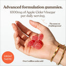 Apple Cider Vinegar Gummies with The Mother 1000mg | Enhanced with Vitamin B12 & Folic Acid