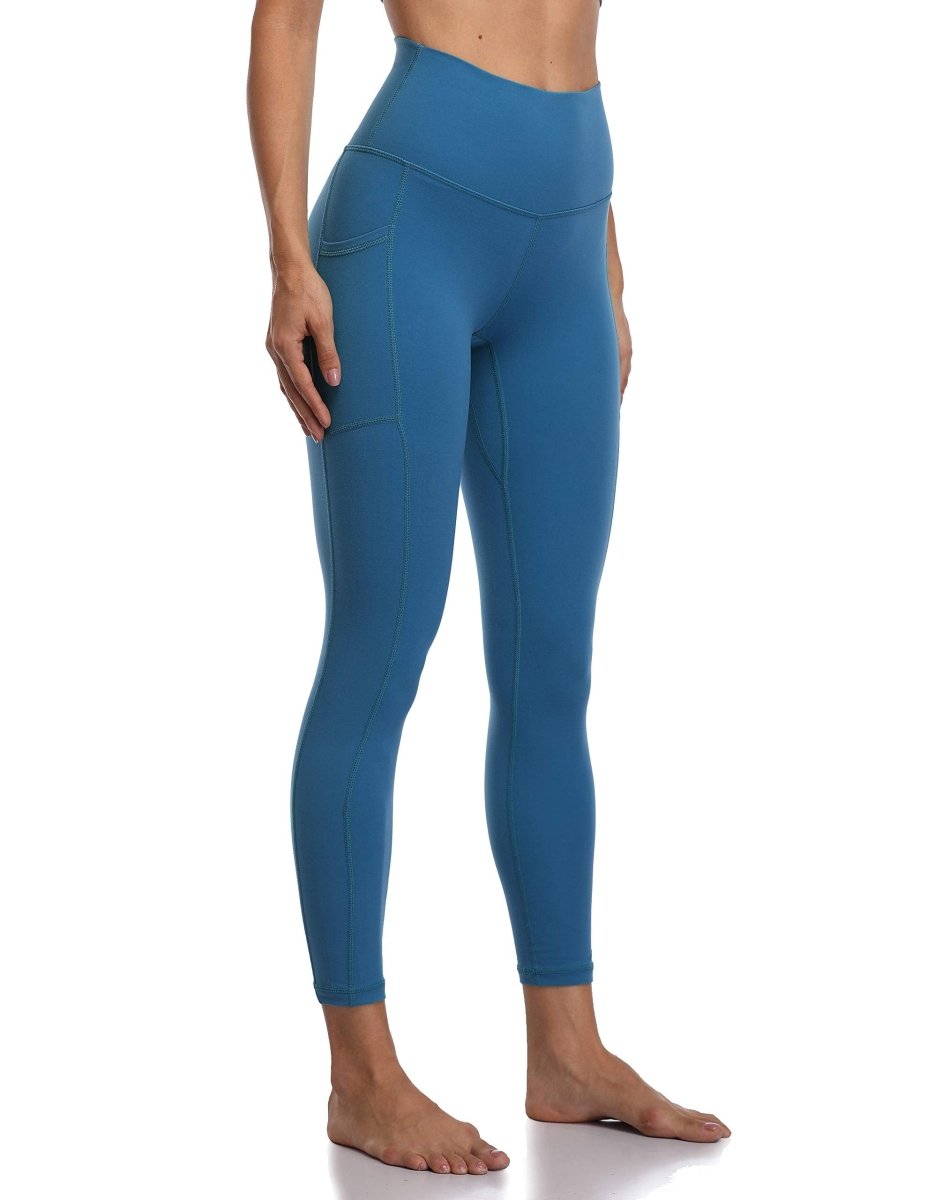 Women's High Waisted Leggings 7/8 Length Yoga Pants with Pockets