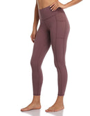 Women's High Waisted Leggings 7/8 Length Yoga Pants with Pockets