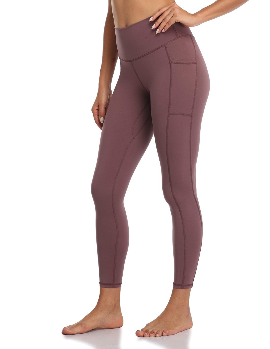Women's High Waisted Leggings 7/8 Length Yoga Pants with Pockets