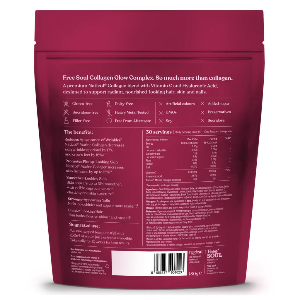 Marine Collagen Powder with Hyaluronic Acid & Vitamin C