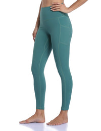 Women's High Waisted Leggings 7/8 Length Yoga Pants with Pockets