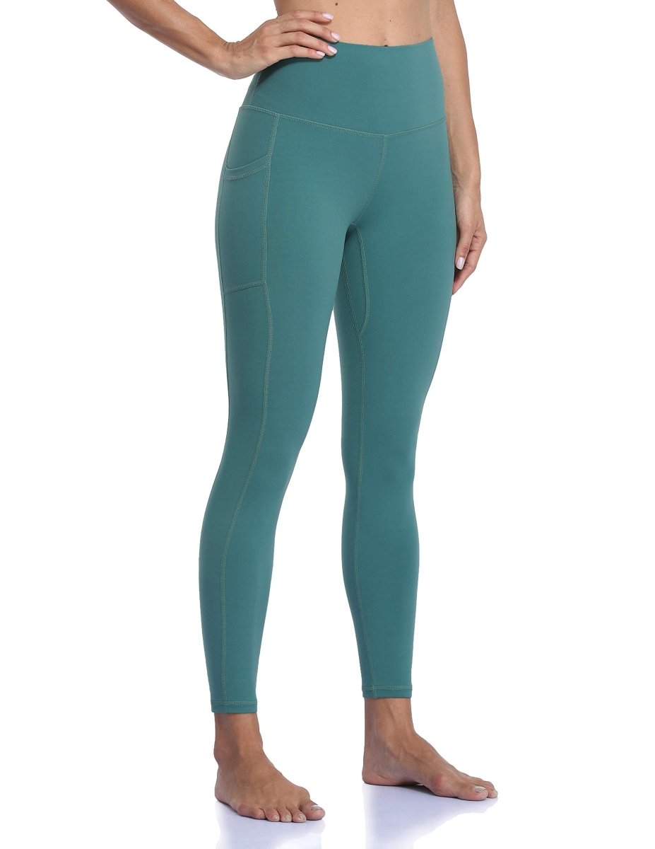 Women's High Waisted Leggings 7/8 Length Yoga Pants with Pockets