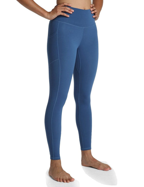 Women's High Waisted Leggings 7/8 Length Yoga Pants with Pockets