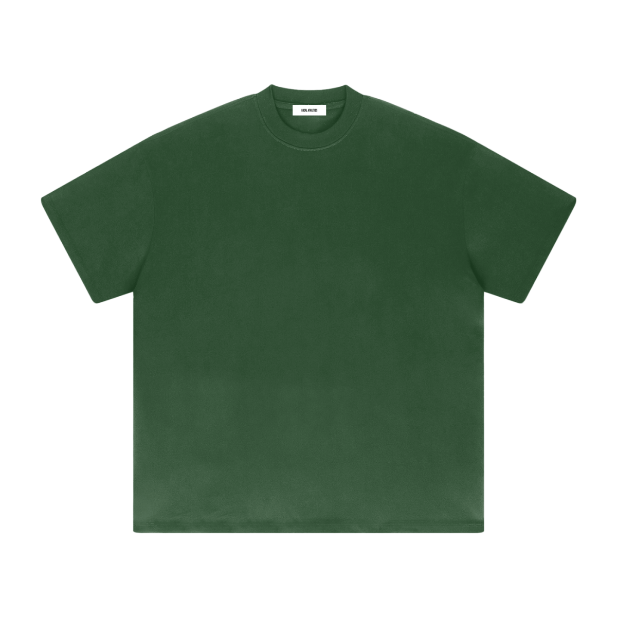 Dark green Heavyweight Drop Shoulder T-Shirt 'Jordan' - front view