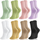 Zuimei 8 Pairs Woman's Socks, Colourful Sports Gym Leisure Crop Socks Casual Socks Ankle Cotton Liners Socks Athletic Socks Multipack