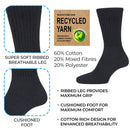 12 Pairs Mens Cotton Rich Sport Socks Work Socks Shoe Size 6-11 and Big Foot 12-14