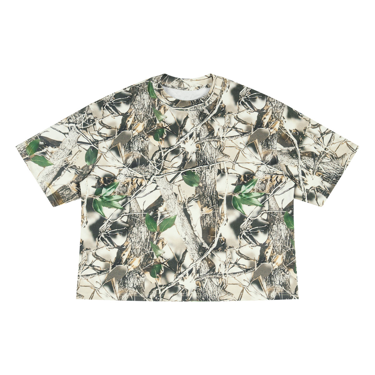 Unisex Tree Camo Boxy T-Shirt - front view