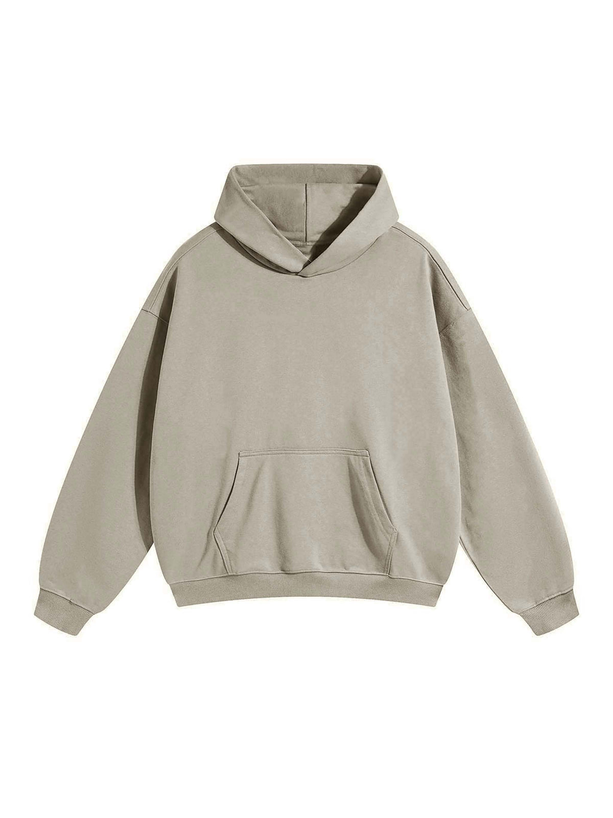 Light Grey Essential Heavyweight Hoodie 'Finton' - front view