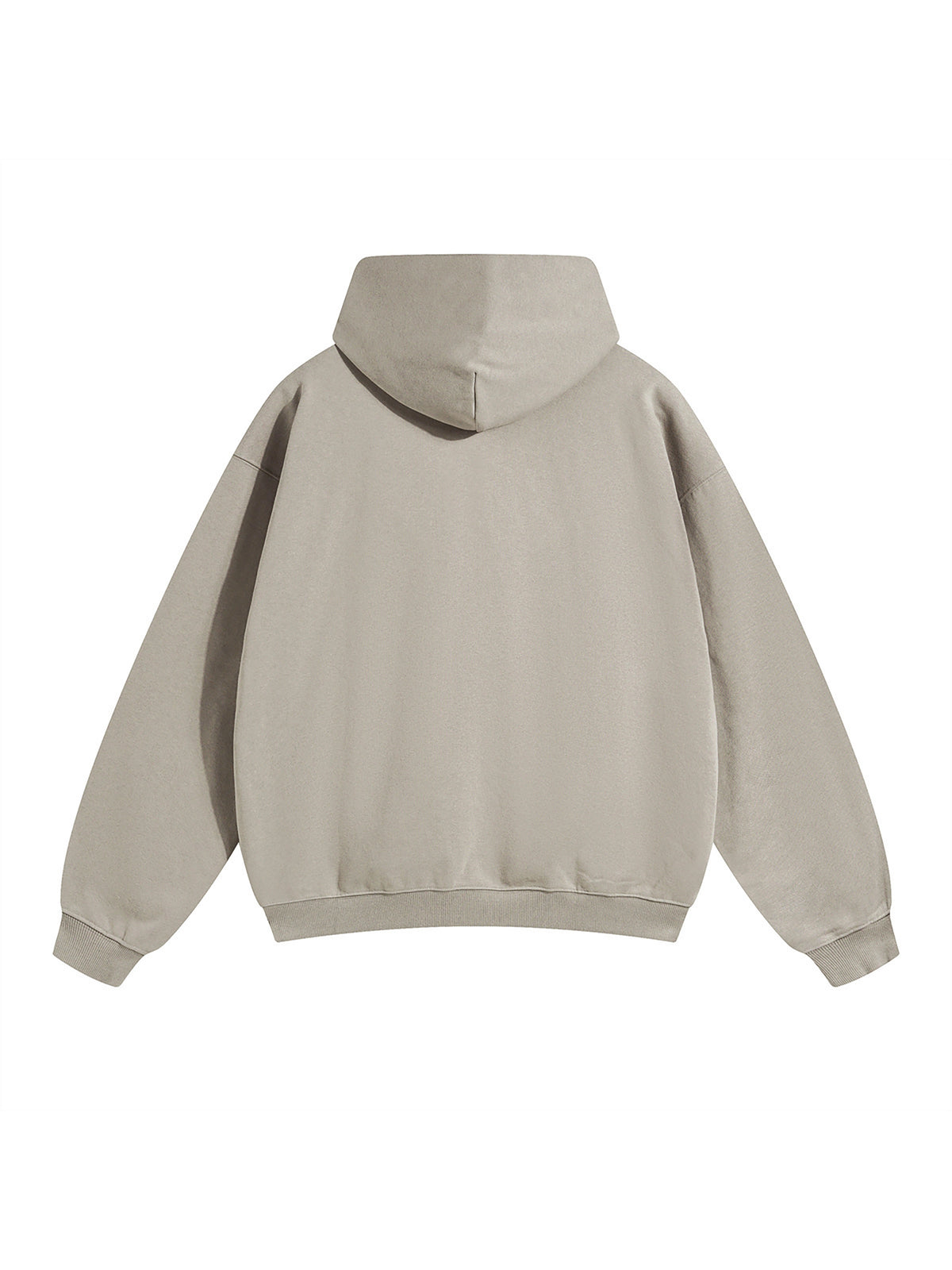 Light Grey Essential Heavyweight Hoodie 'Finton' - back view