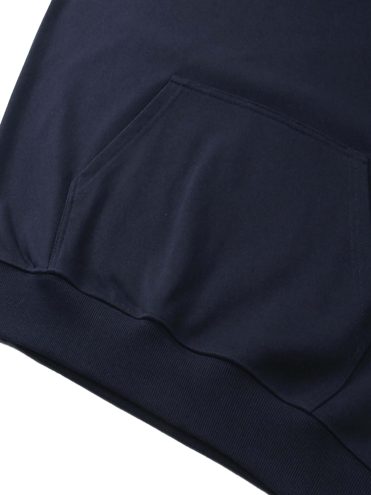 Navy Blue Essential Heavyweight Hoodie 'Finton' - pocket detail