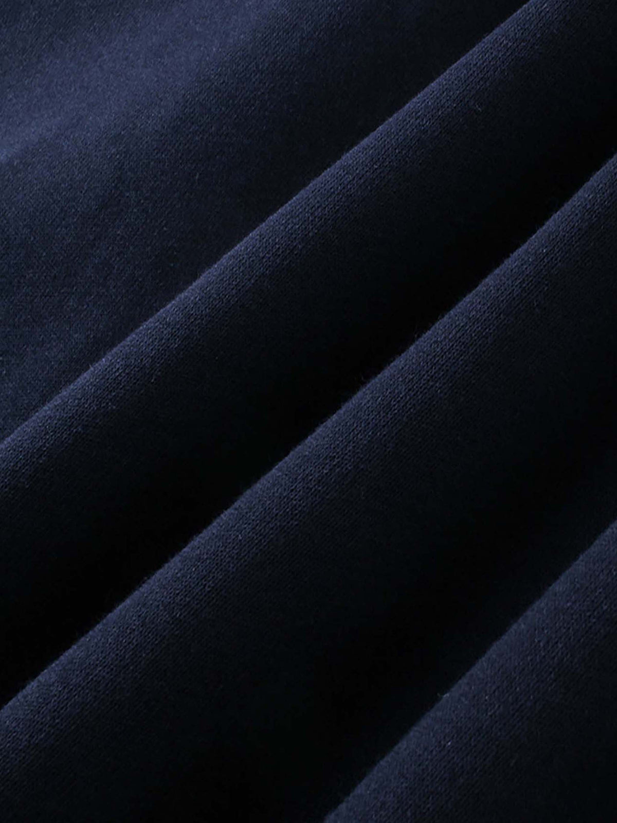 Navy Blue Essential Heavyweight Hoodie 'Finton' - fabric close-up