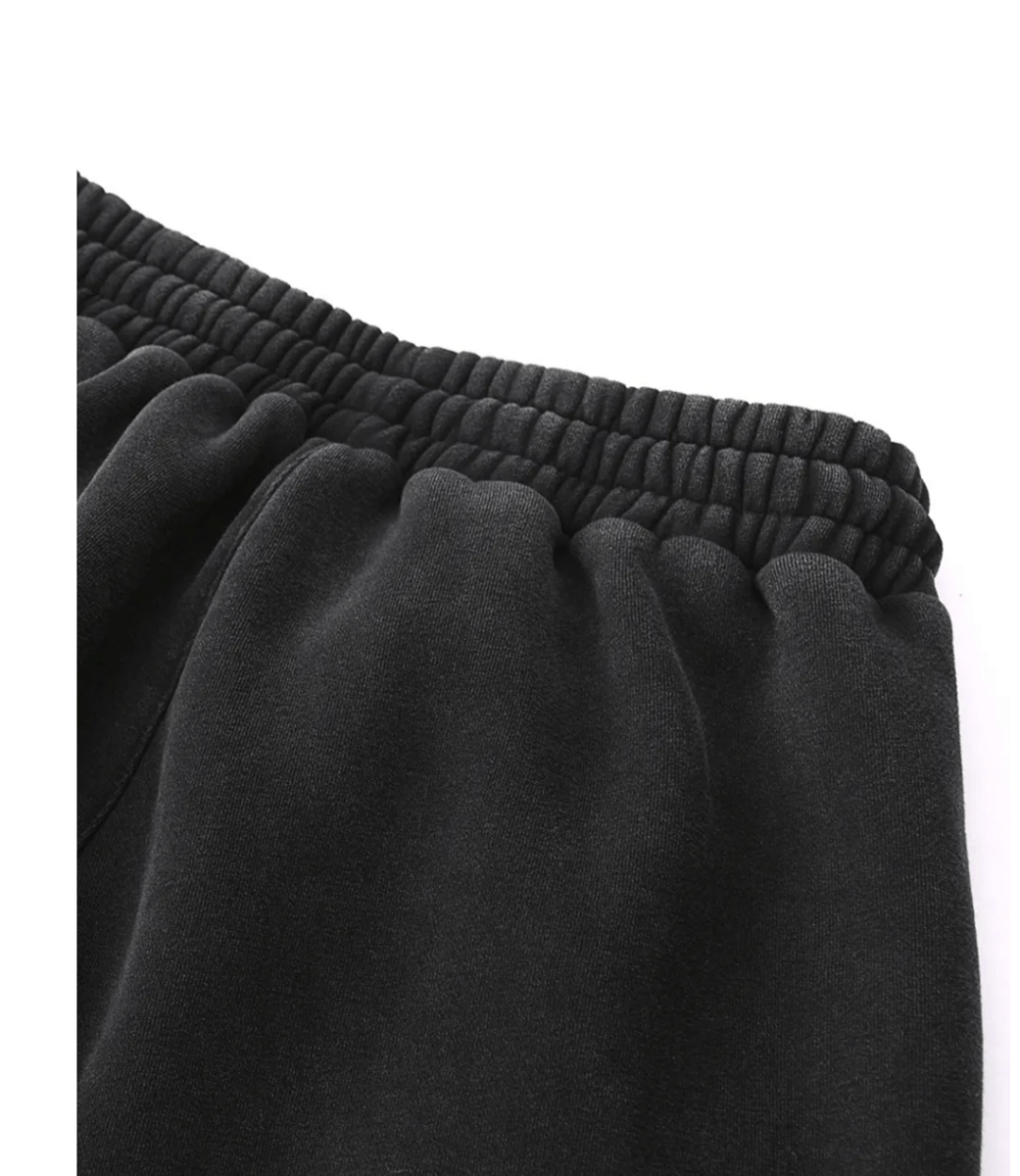 Vintage Washed Fleece Joggers – Mid Weight 355 gsm