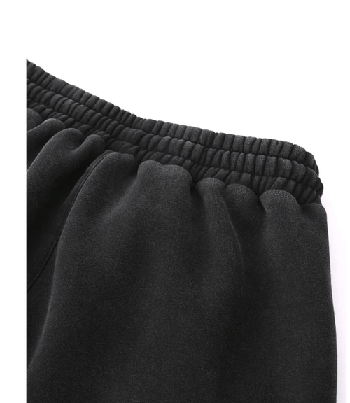 Vintage Washed Fleece Joggers – Mid Weight 355 gsm