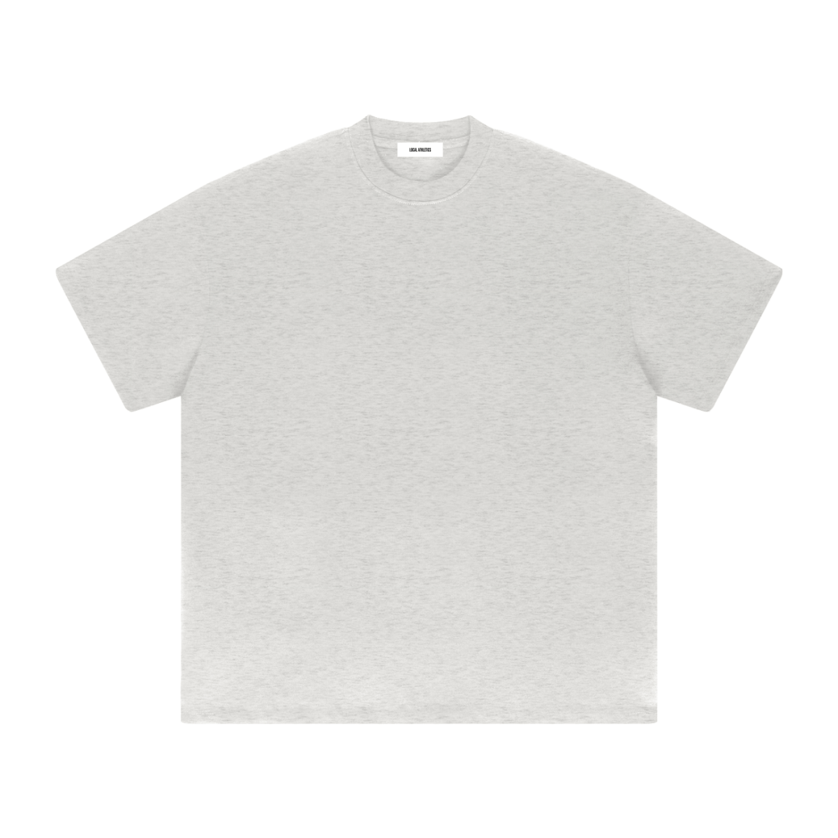 Oat Grey Heavyweight Drop Shoulder T-Shirt 'Jordan' - front view