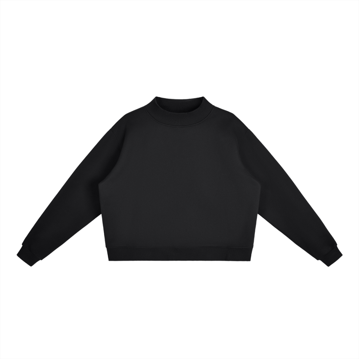 Essential Fleece Mid-Neck Crew Sweatshirt