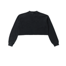 Washed Raw Edge Cropped LS Sweatshirt 'Rhya'