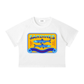Women's Mineral Wash Raglan Crop T-Shirt