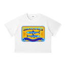 Women's Mineral Wash Raglan Crop T-Shirt