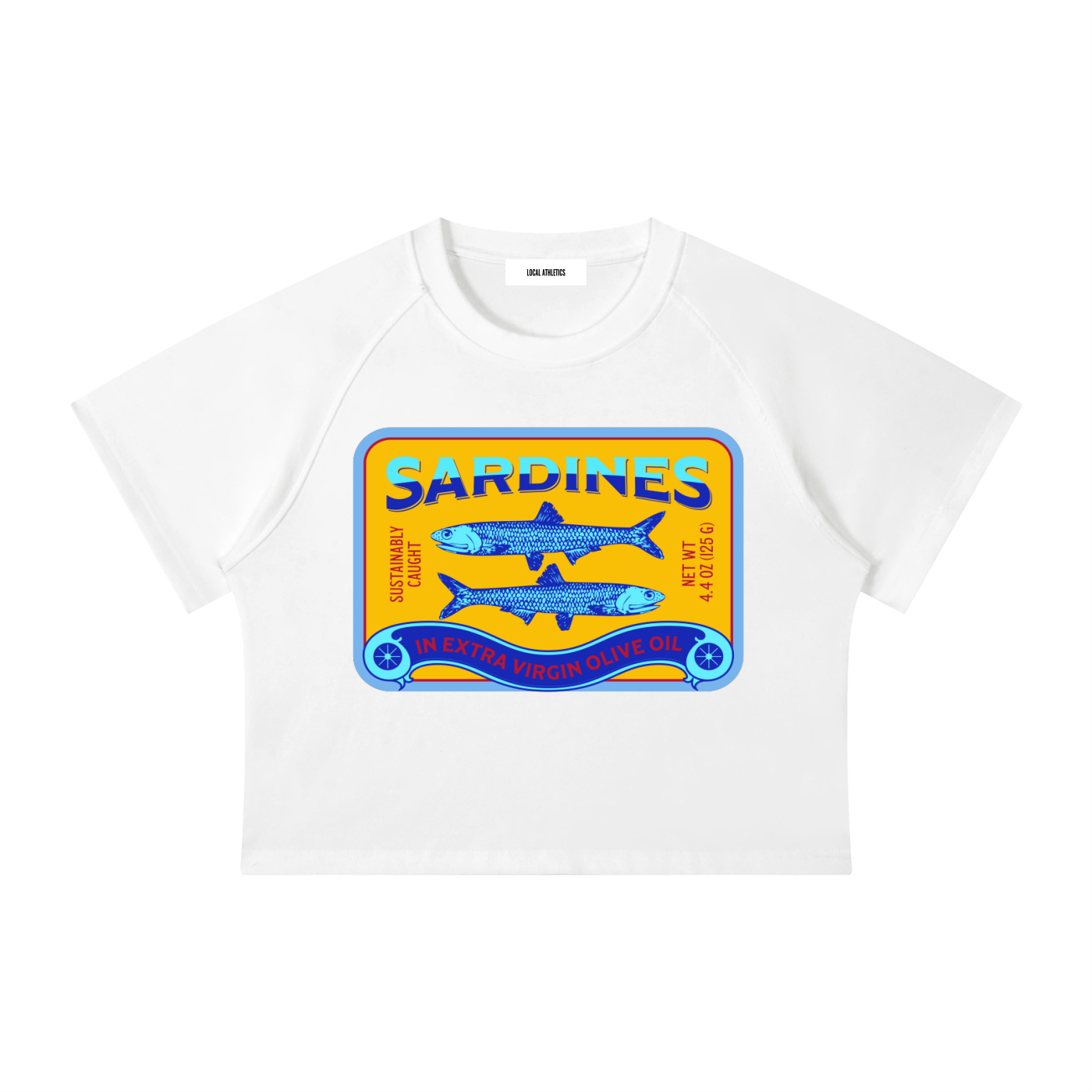 Women's Mineral Wash Raglan Crop T-Shirt