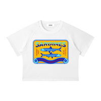 Women's Mineral Wash Raglan Crop T-Shirt