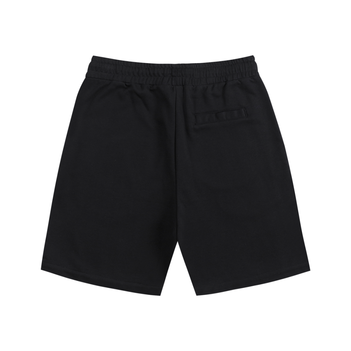 Black Cotton Shorts - Graphic Print
