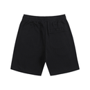 Black Cotton Shorts - Graphic Print