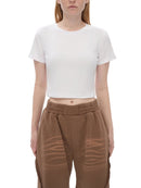 Fitted Crop Cotton T-Shirt 'Kirsty'