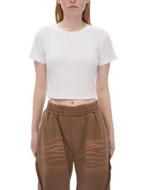 Fitted Crop Cotton T-Shirt 'Kirsty'