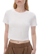 Fitted Crop Cotton T-Shirt 'Kirsty'
